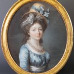 Pastel de femme par Labille Guillard, peintre à Versailles
